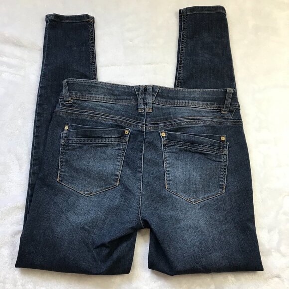 Democracy Ab Technology Skinny Jeans Women's Size 6 Dark Wash Cotton Rayon Denim - Picture 7 of 10